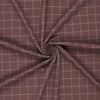 'windowpane/stripe' reversible viscose blend ponte - dusty rose/taupe
