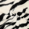 faux fur 'Bengal stripe' Oeko-Tex cert. - black/winter white