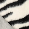 faux fur 'Bengal stripe' Oeko-Tex cert. - black/winter white