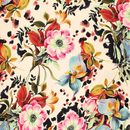 viscose satin, stretch dressweight woven 'paradise'