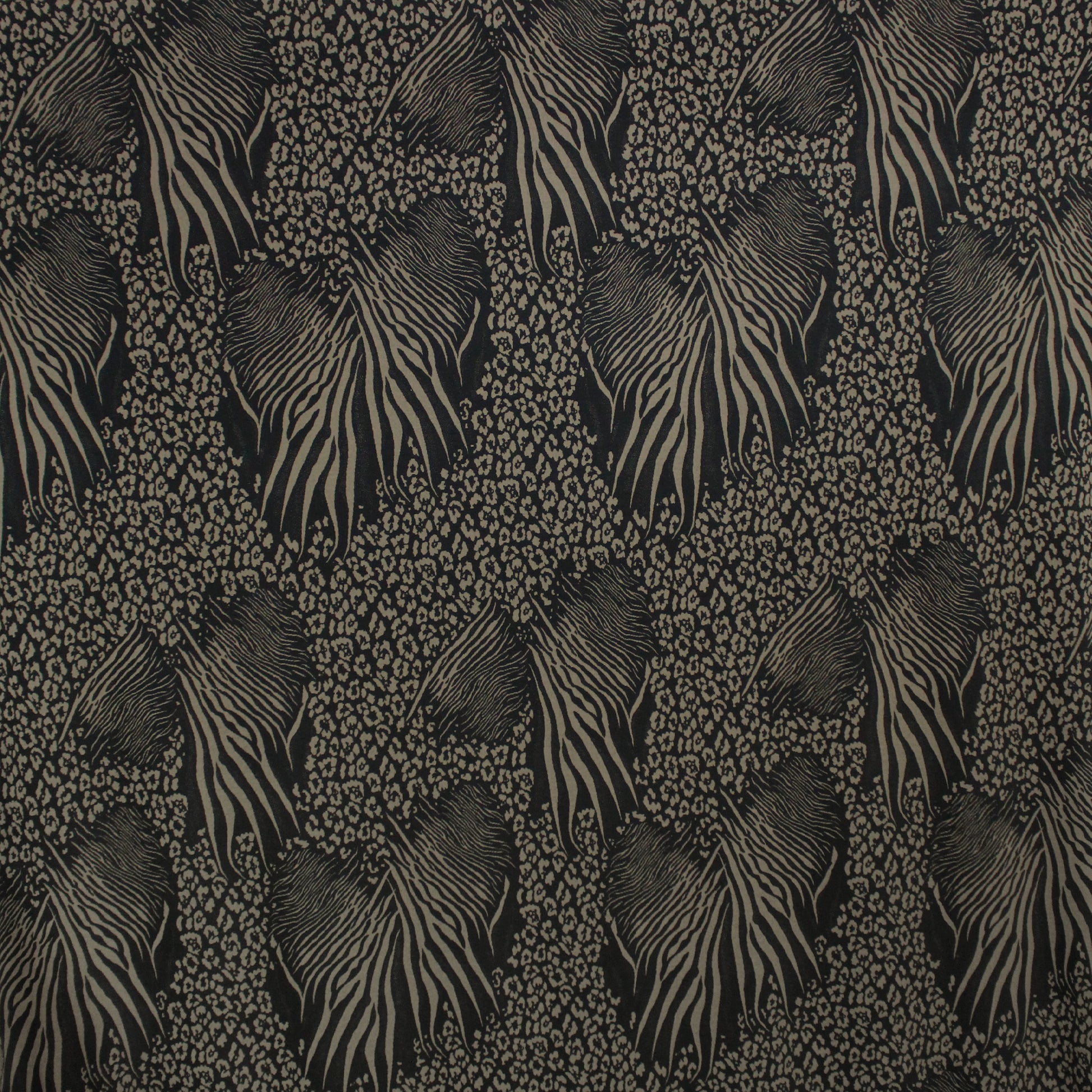 D&G animal print jacquard viscose knit - black and tan