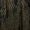 D&G animal print jacquard viscose knit - black and tan