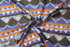Italian cotton 2-ply woven - wood block stripe