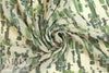 NY designer green tones 2-ply clipped matelasse'
