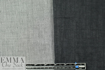 Japanese cotton 2-ply y-d reversible herringbone - gray 1.5 yd
