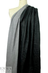 Japanese cotton 2-ply y-d reversible herringbone - gray 1.5 yd