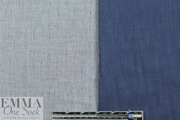 Japanese cotton 2-ply y-d reversible herringbone - blue