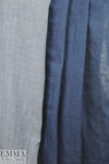 Japanese cotton 2-ply y-d reversible herringbone - blue