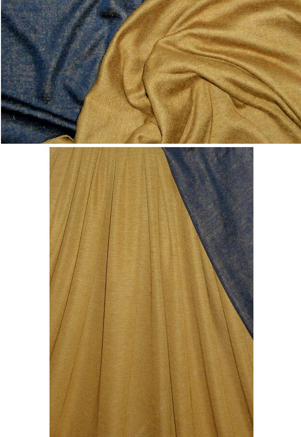 Kate B. dijon/black 2-ply jersey knit