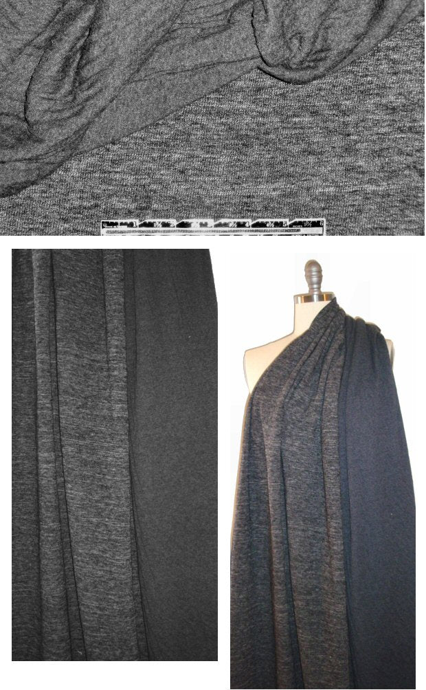 Spirith0use 2-ply knit - melange/charcoal 1.875 yd