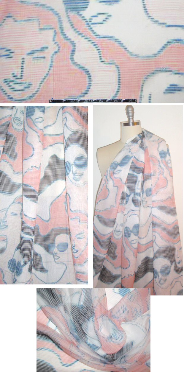 0pening Ceremony 'sea of faces' 2-ply sheer