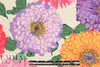 Italian digital dahlia 2-ply poly crepe