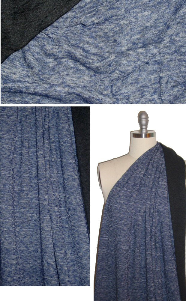 NY designer cotton/wool 2-ply variegated sweater knit