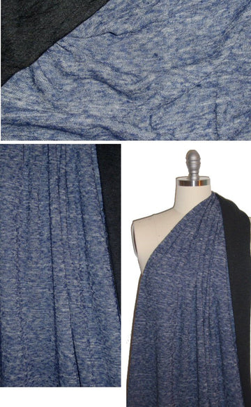 NY designer cotton/wool 2-ply variegated sweater knit