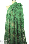 NY designer fancy 3-D floral guipure lace - ivy