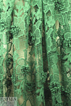 NY designer fancy 3-D floral guipure lace - ivy