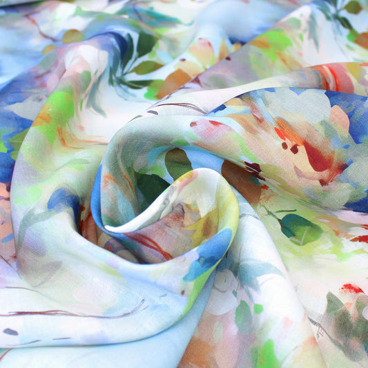 'plein air' linen dressweight woven, Oeko-Tex cert.