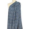 'blue medallion' lightweight jersey knit 1.75 yds