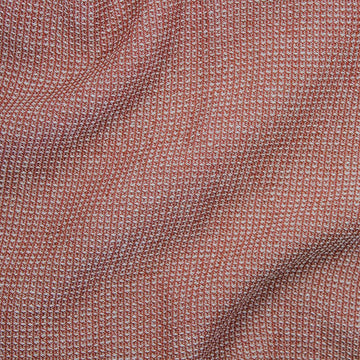 'gauffre' organic cotton waffle weave - rosewood