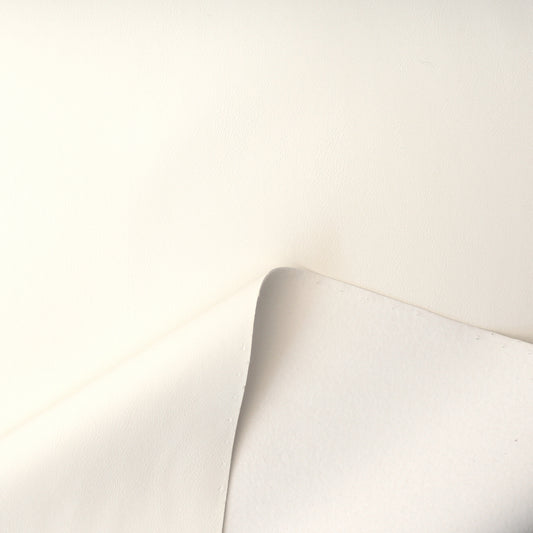brushed-back supple faux leather - ivory