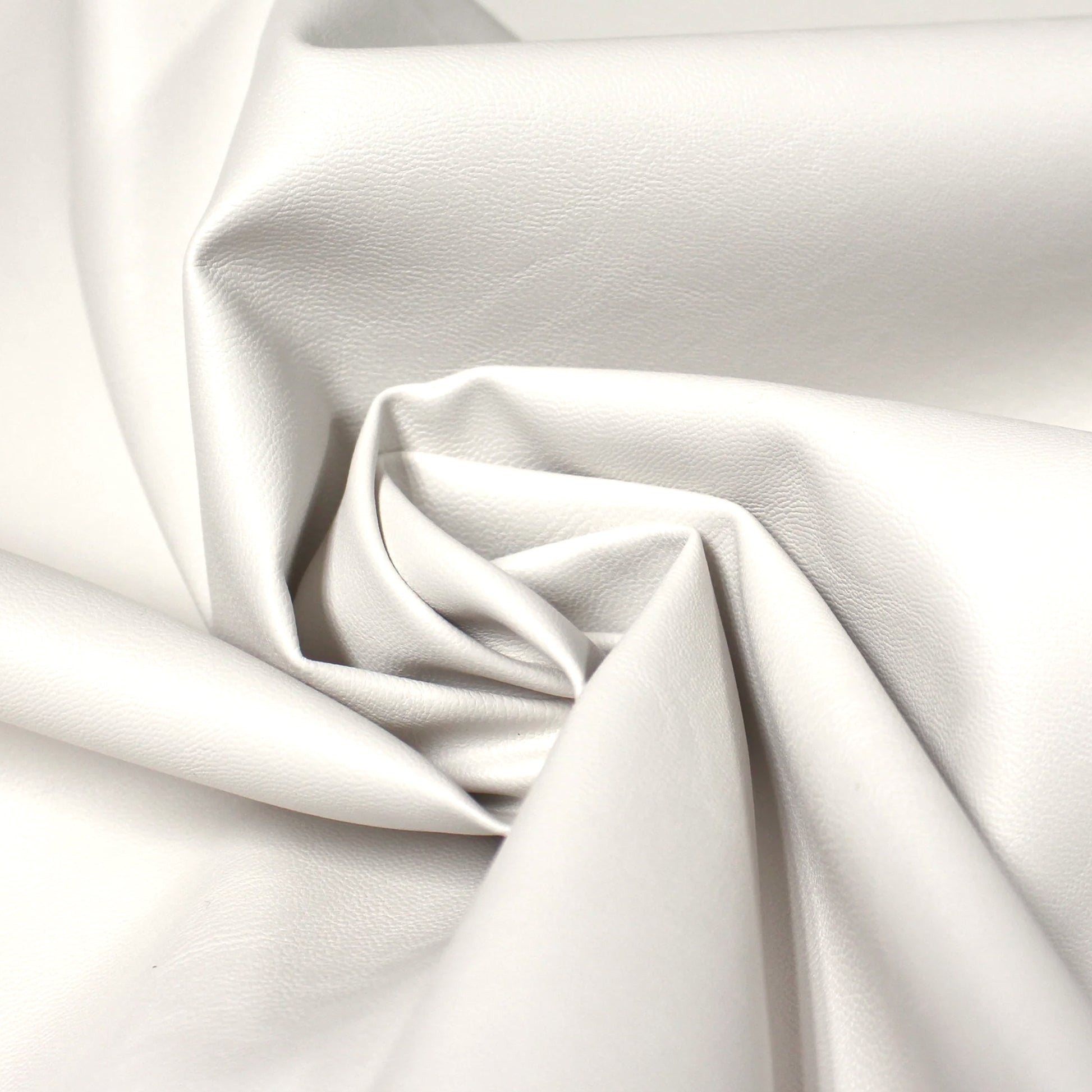 brushed-back supple faux leather - ivory