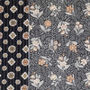 quilted coating, cotton face pre-quilted and lined "folk floral"