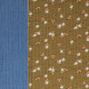 quilted coating, cotton face pre-quilted and lined "moss floral"