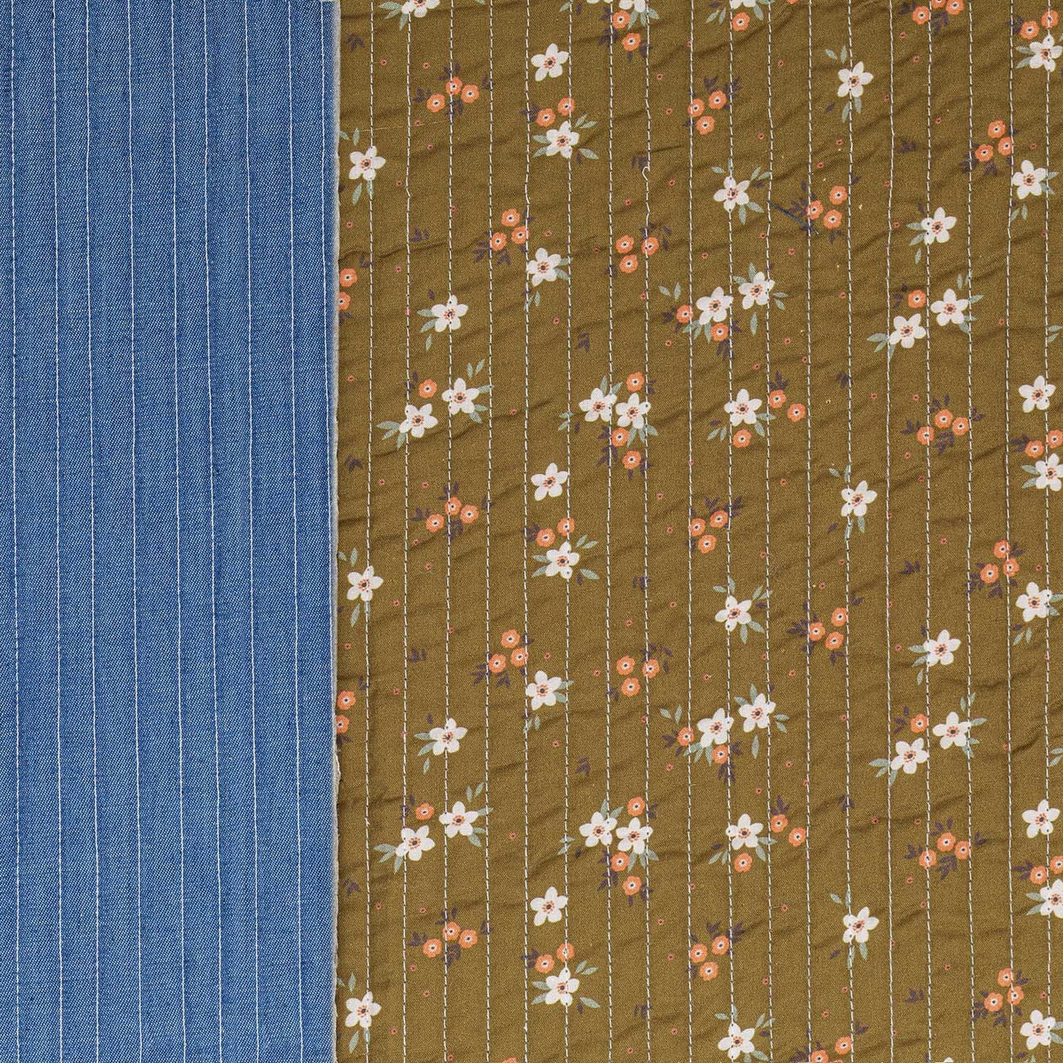 quilted coating, cotton face pre-quilted and lined 
