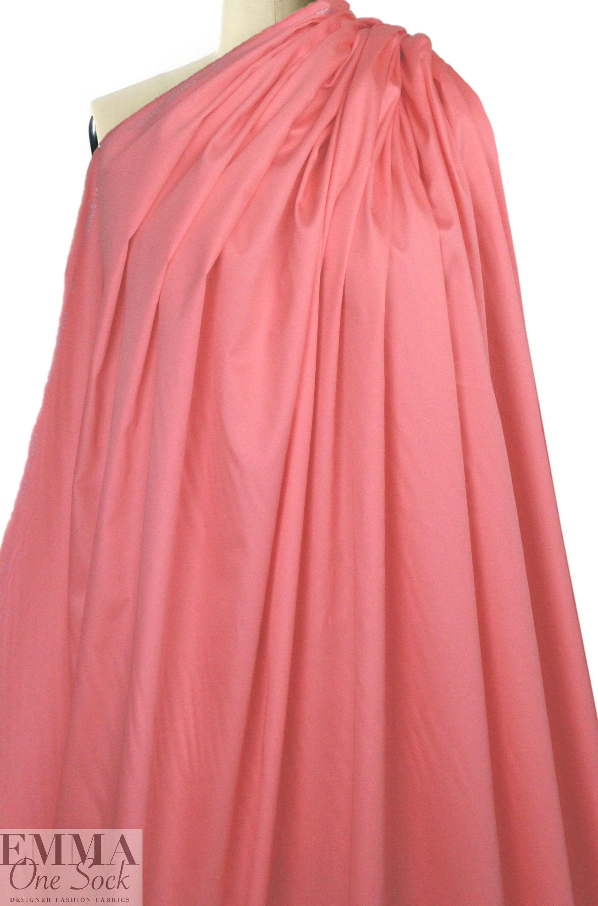 Giza 100% egyptian cotton shirting - coral 1.875 yd