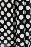 D0lce & Gab. black/pearl 4-ply viscose crepe .625 yds