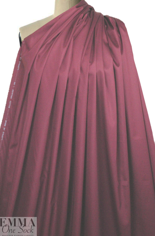 Giza 100% Egyptian cotton shirting - wine