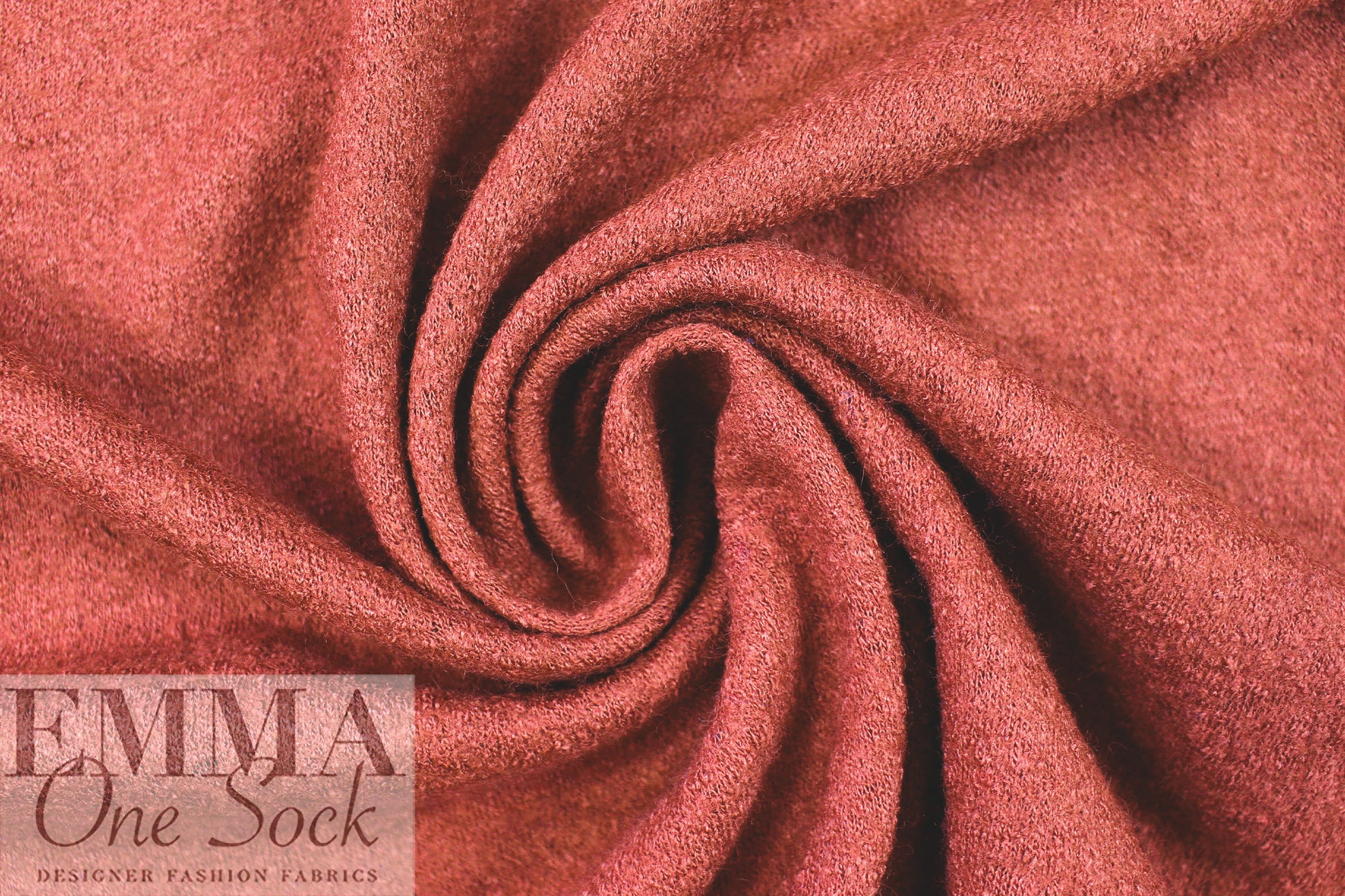 viscose/wool boucle' knit suiting - chili 1.25 yds