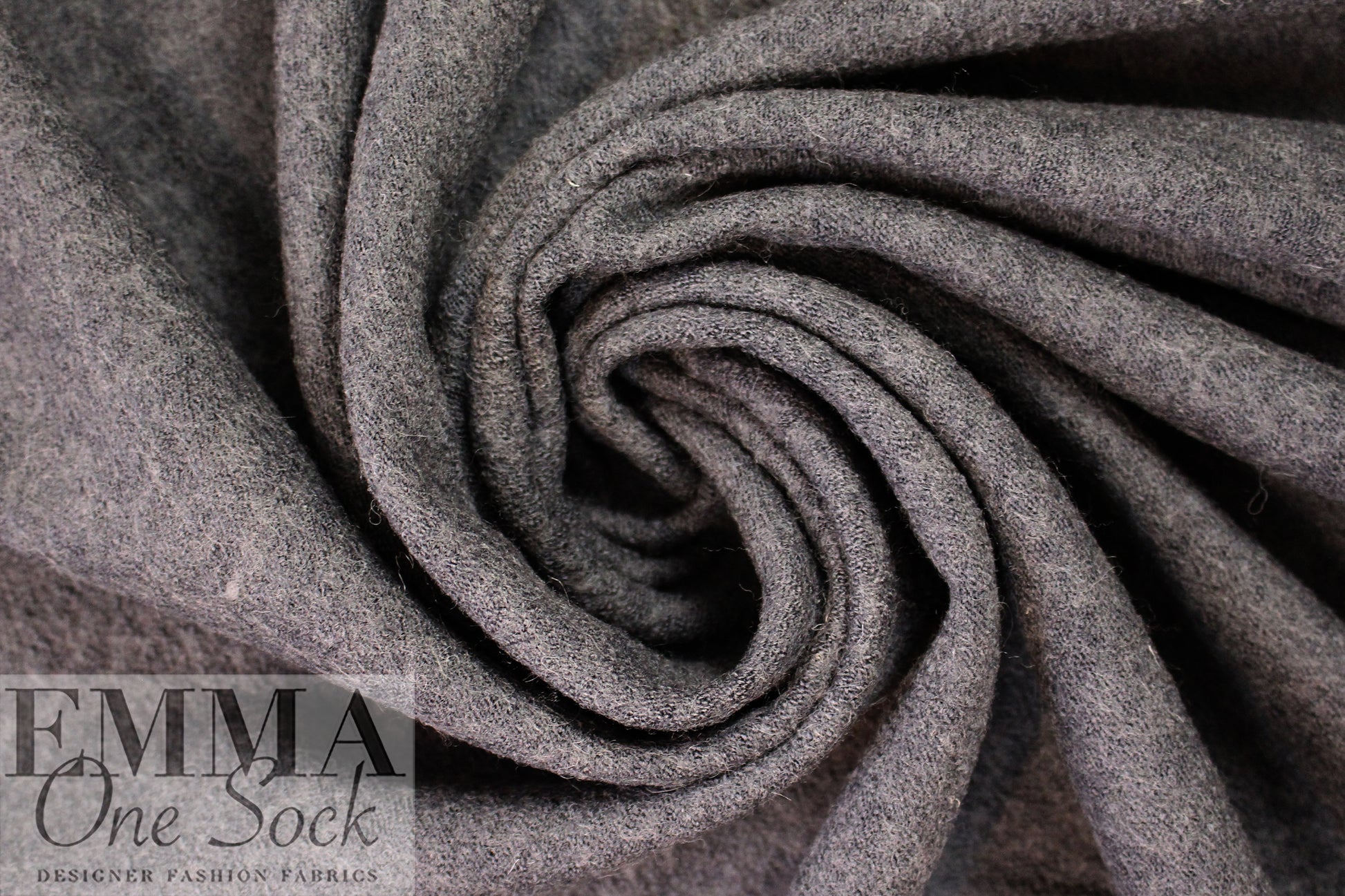 viscose/wool boucle' knit suiting - charcoal 1.5 yds