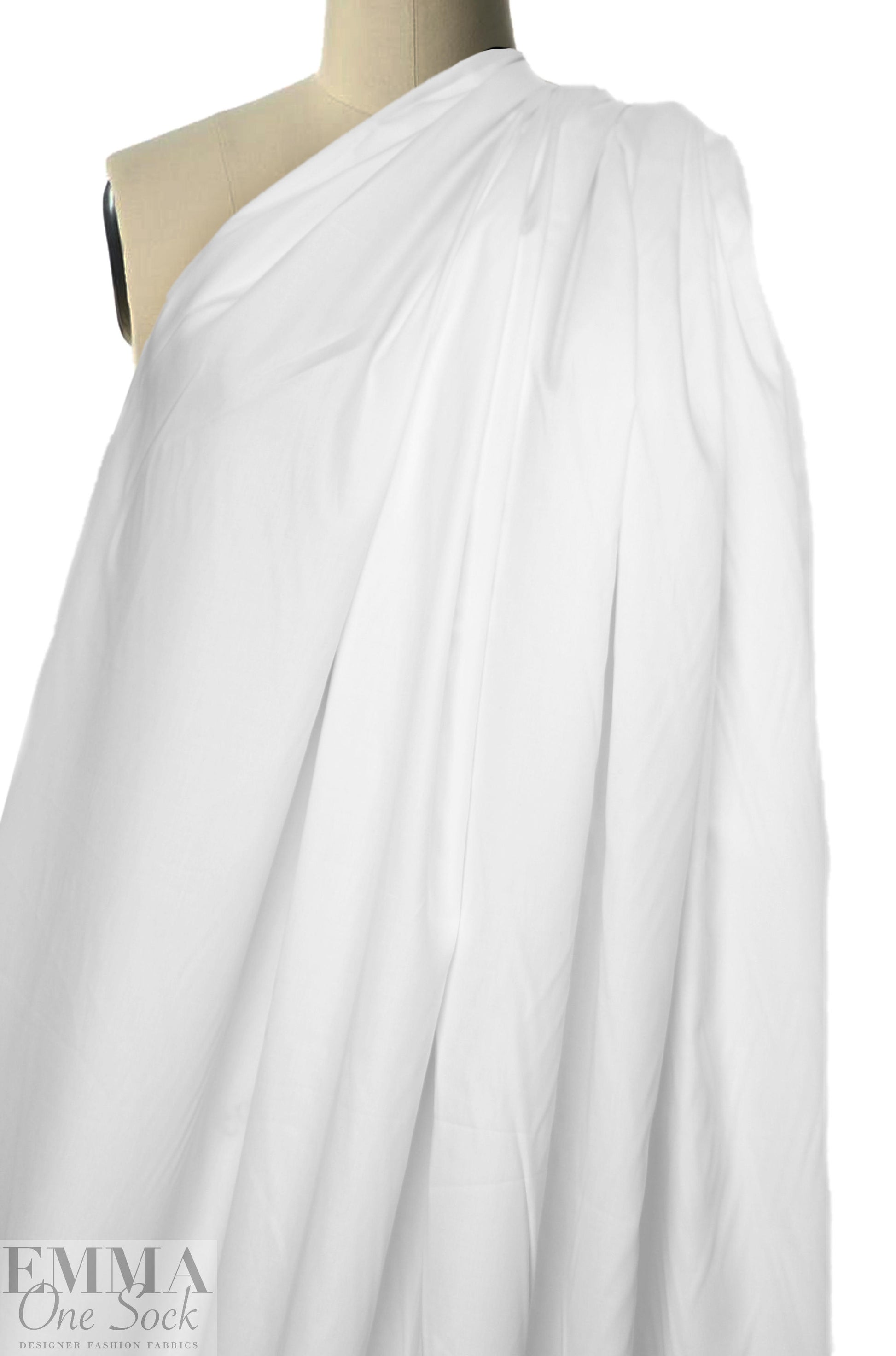 Giza 100% egyptian cotton shirting - natural white 1.25 yds