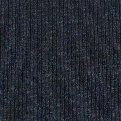 USA rayon spandex rib knit - peacoat