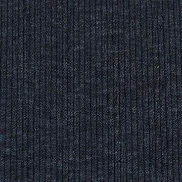 USA rayon spandex rib knit - peacoat