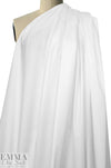 Cairo matte finish egyptian cotton shirting - optic white 1.5 yds