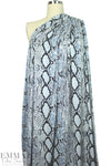 python print digital viscose knit - dusty blue/midnight