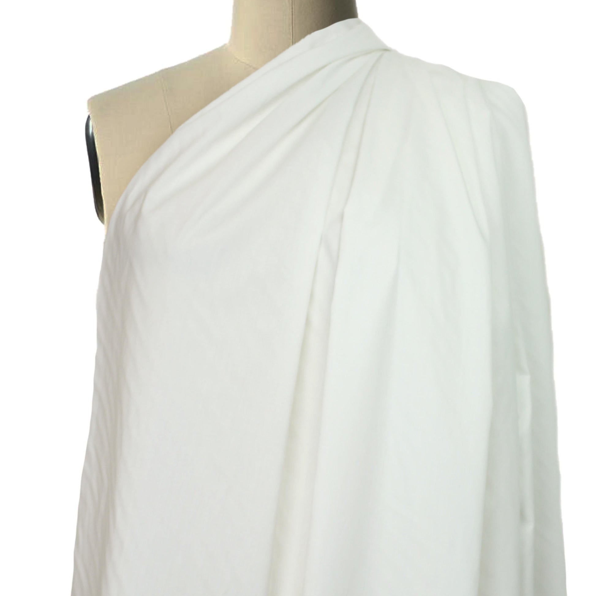 Cairo matte finish Egyptian cotton shirting - natural white