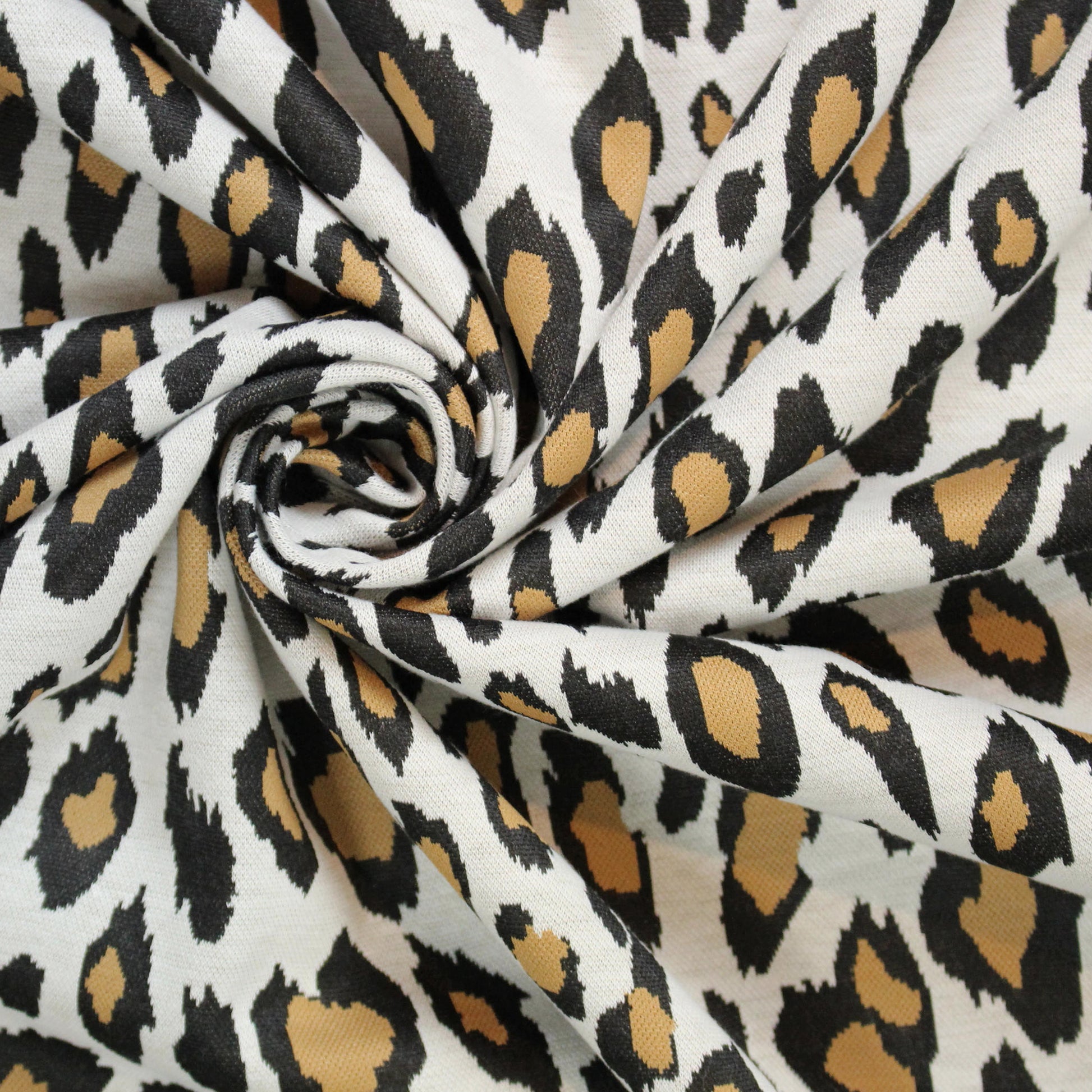 stylized jungle dot jacquard ponte doubleknit