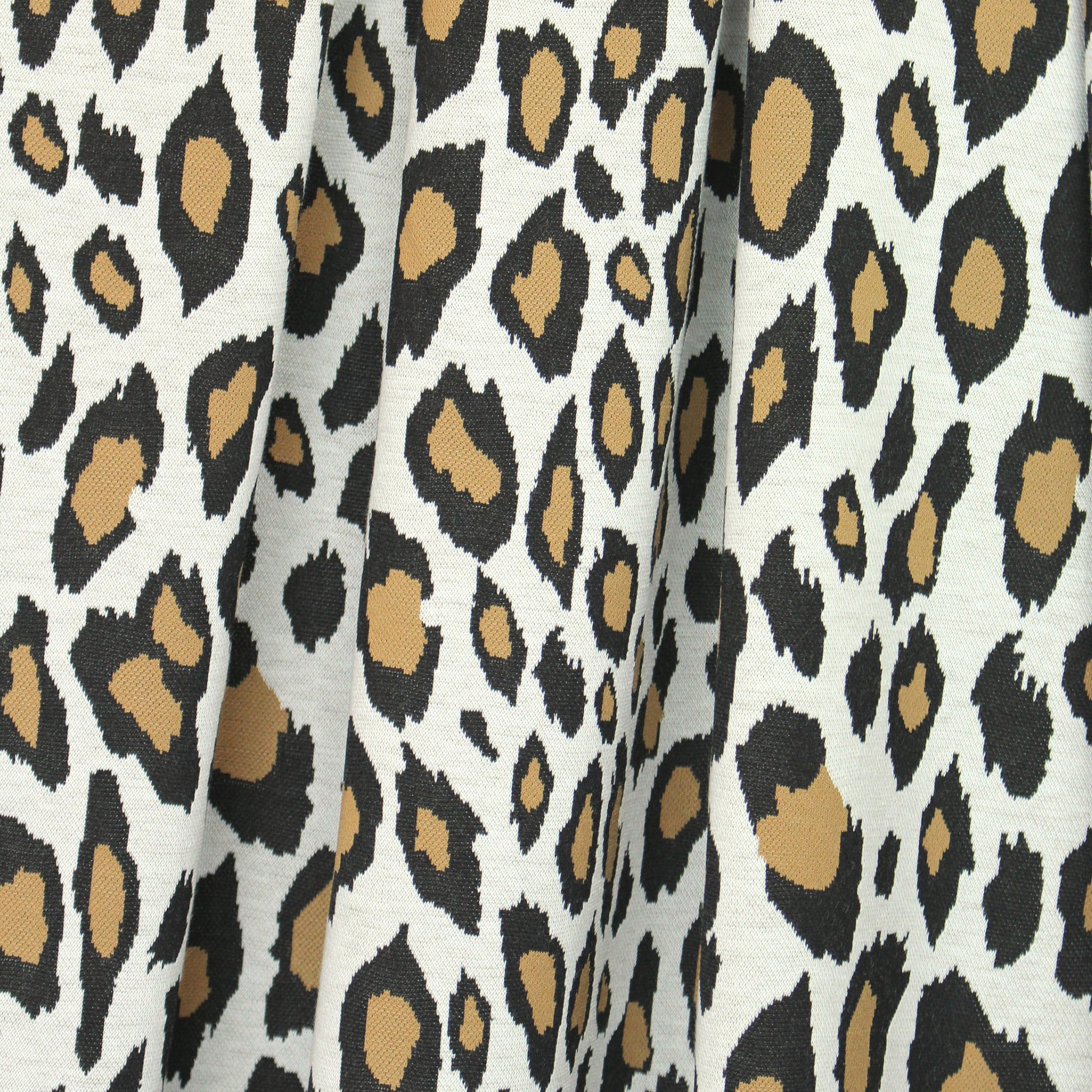 stylized jungle dot jacquard ponte doubleknit