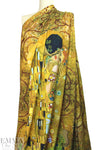 Dutch digital 'Klimt's The Kiss' cotton/spandex knit panel 2.2 yds