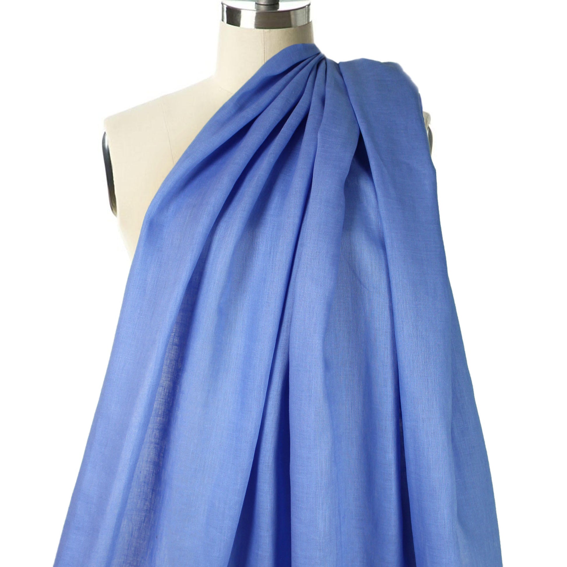 European lightweight linen woven - French blue