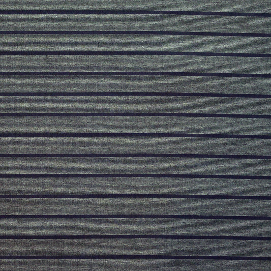 4-way stretch ponte - charcoal heather / navy