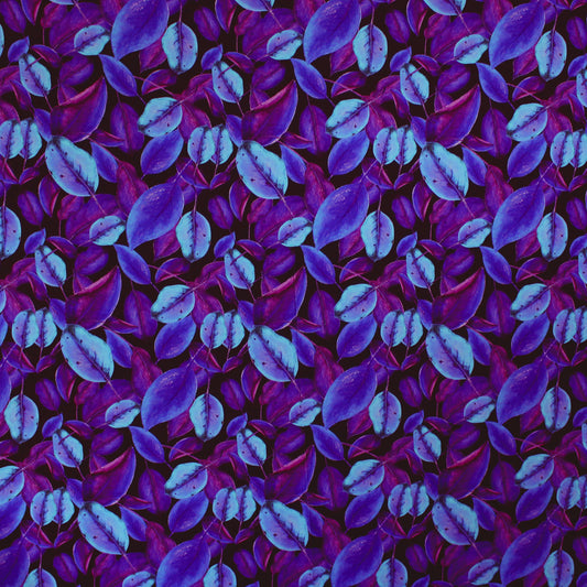 Dutch digital 'mood forest' viscose knit, Oeko-Tex cert.