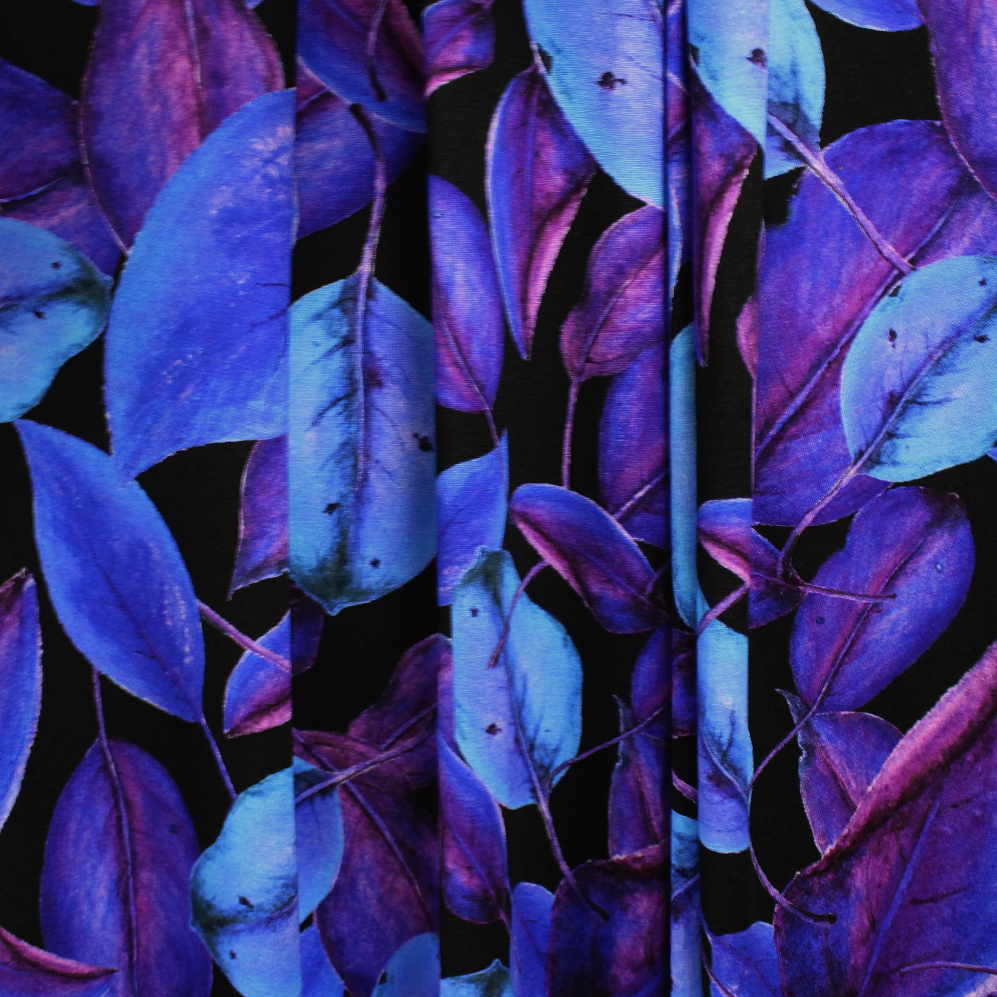 Dutch digital 'mood forest' viscose knit, Oeko-Tex cert.