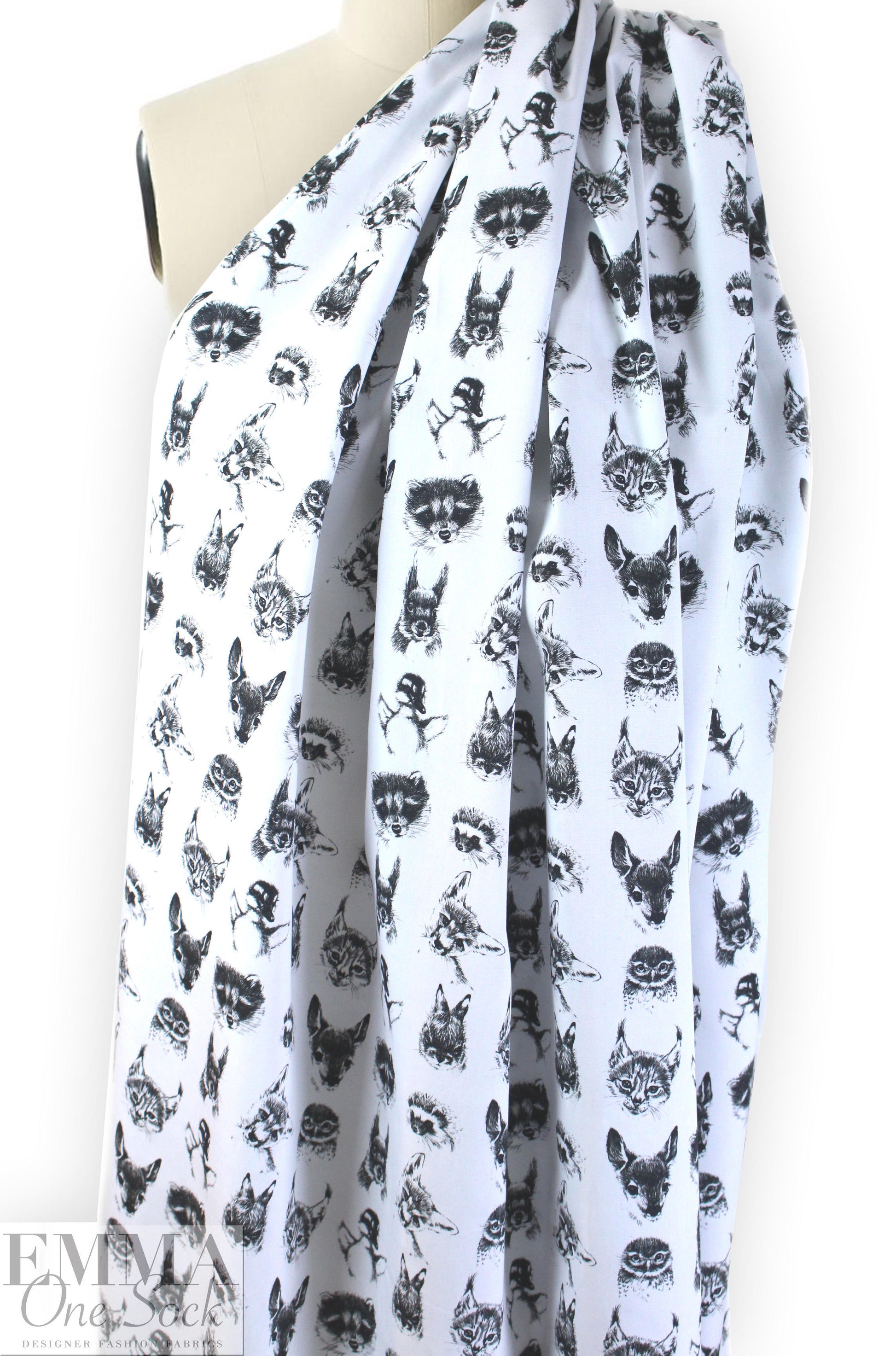Dutch Oeko-Tex cotton poplin - cute critters