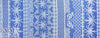 deco palm stripes Oeko-tex cert. rayon woven - French blue