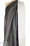 CA designer organic cotton double gauze - black/stone dots