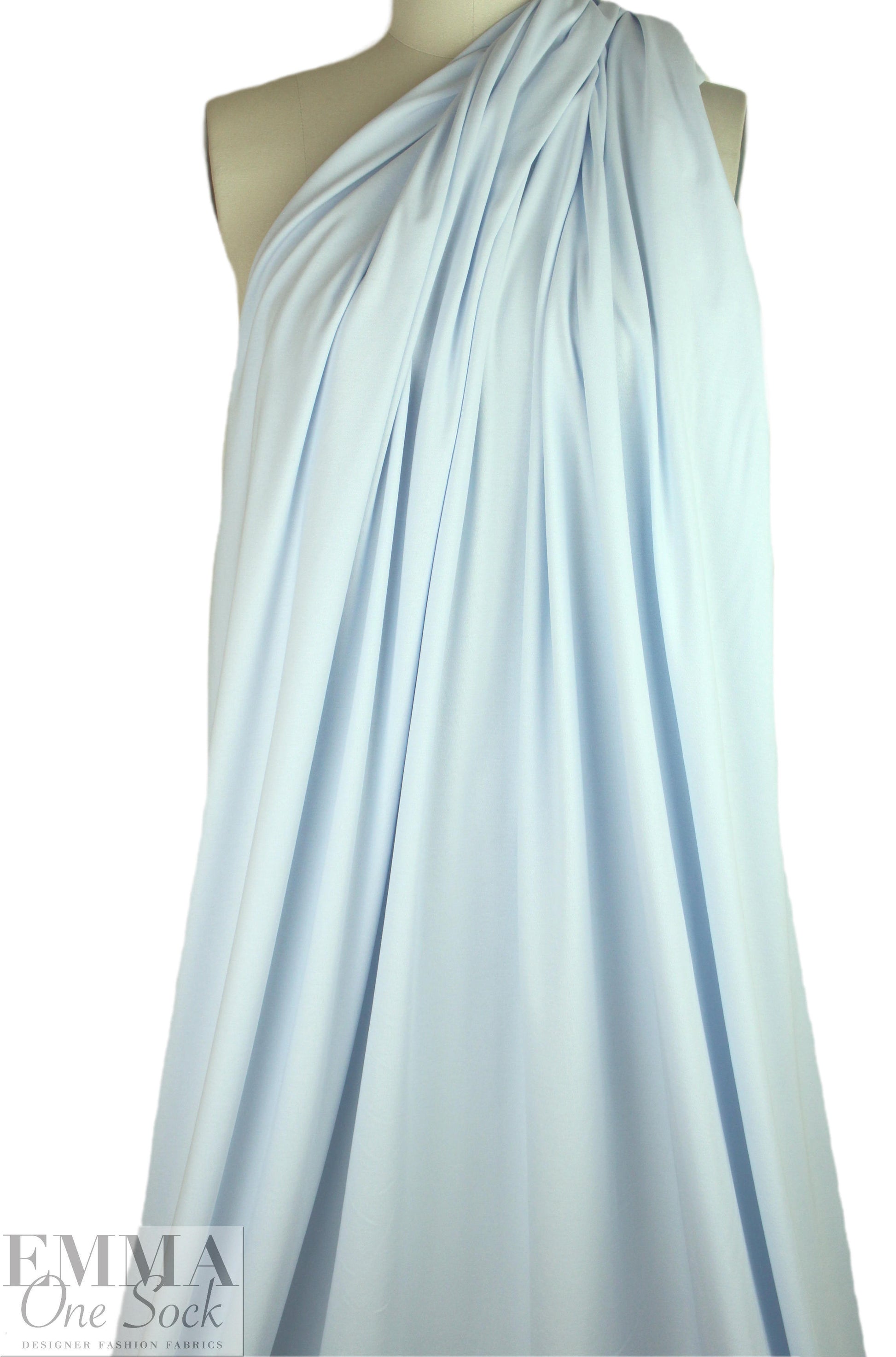 organic cotton interlock, Oeko-Tex certified - icy blue